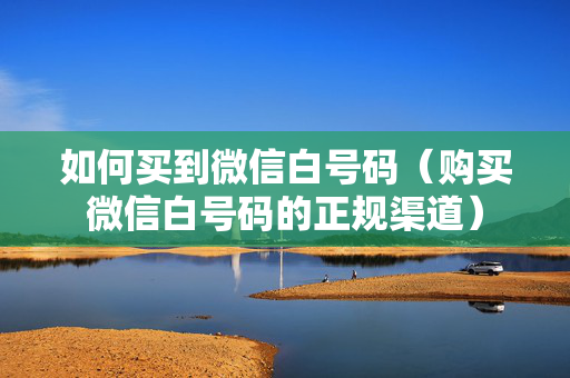 如何买到微信白号码（购买微信白号码的正规渠道）