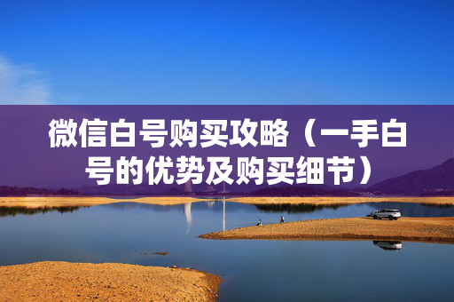 微信白号购买攻略（一手白号的优势及购买细节）