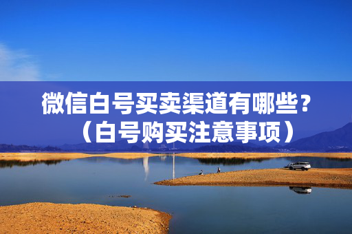 微信白号买卖渠道有哪些？（白号购买注意事项）