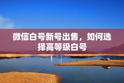 微信白号新号出售，如何选择高等级白号