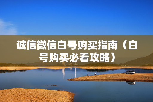 诚信微信白号购买指南（白号购买必看攻略）