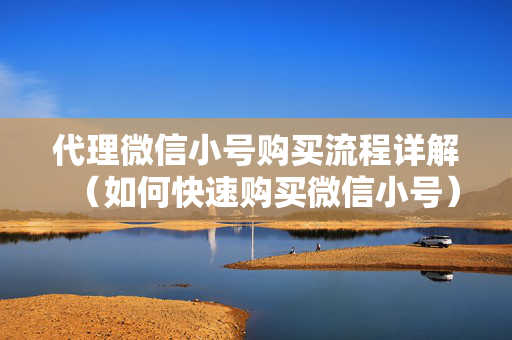 代理微信小号购买流程详解（如何快速购买微信小号）