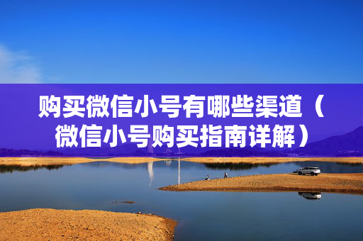 购买微信小号有哪些渠道（微信小号购买指南详解）