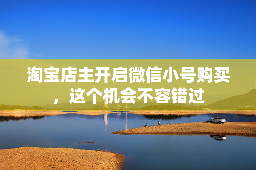 淘宝店主开启微信小号购买，这个机会不容错过