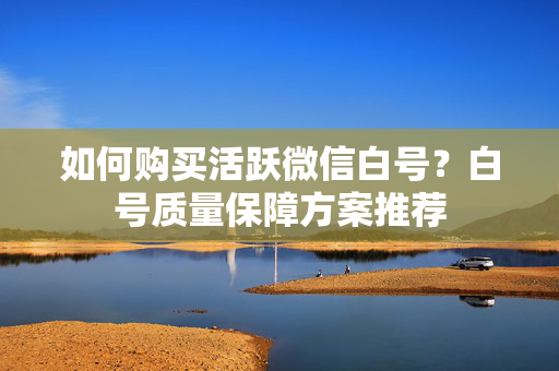 如何购买活跃微信白号？白号质量保障方案推荐